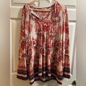 Multi colored tunic